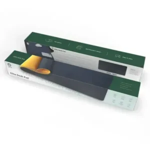 Tapis de souris en cuir – Green Lion Elite Desk – GNELDPADYLBL – Bleu