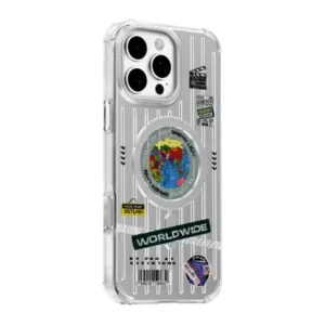 Coque MagSafe Pour iPhone16 Pro Max- Argent- Green Lion – GNGMIP16PMSL