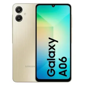 Samsung Galaxy A06 – 4G – 2 SIM – 6.7″ – 6/128Go – 50Mpx – 5000 MAh – Or