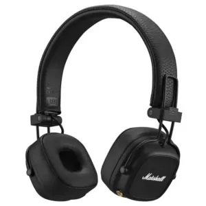Marshall Major 4 – Casque supra-aural sans fil – Bluetooth 5.0 – Commande/Micro – Autonomie 80h – Design pliable – Noir
