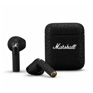 Marshall Minor 3 – Ecouteurs intra-auriculaires Sans fil – BT 5.2 – Commandes/Micro – 25h Autonomie – Noir