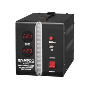 Nasco Stabilisateur Automatique 1000VA Compteur Digital – NAS-1000VA-NR