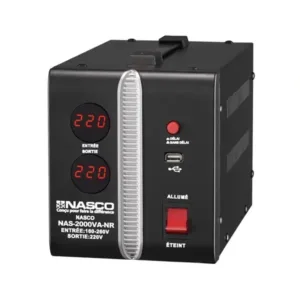 Nasco Stabilisateur Automatique 2000VA Compteur Digital – NAS-2000VA-NR