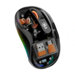 Souris sans fil OLA – 2400 DPI – Transparent Noir