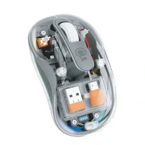 Souris sans fil OLA – 2400 DPI – Transparent Gris