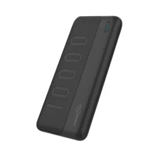 Powerbank Slim Porodo Blue – 10.000mAh – Double sortie USB-A – Entrée Type-C – Indicateur LED – PB-PWBMCA10-BK