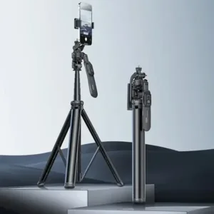 Perche Selfie Multifonctionnel – Pour Les Téléphones Portables, Caméra Rétractable du Trépied Métallique – Yesido SF17