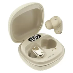 Écouteurs sans fil SIENA – Green Lion – IPX5 – Affichage numérique LED – BT5.4 – Beige – GNSIEBUDBG