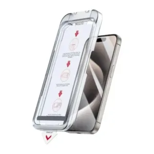 Appareil de placement d’antichoc pour iPhone 13 Pro en verre trempé Yesido – TG17 – Blanc