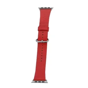 Bracelet de remplacement en cuir W22 pour Apple Watch 42mm – Rouge