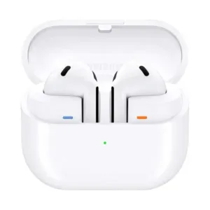 Samsung Galaxy Buds3 – Écouteurs intra-auriculaires sans fil – IP57 – TB5.4 – Réduction active de bruit – 3 microphones – autonomie 30h – Blanc