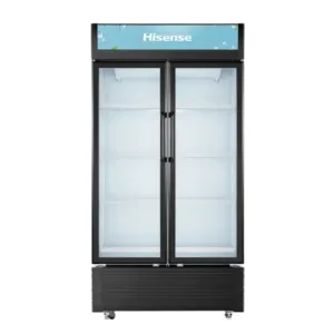 Hisense Refroidisseur Vertical Deux Portes 692 Lt – Vitre-Contour Noir – FL-81WC