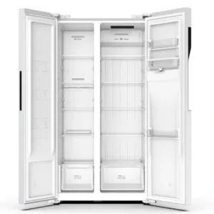 Nasco Réfrigérateur Américain Deux Portes No Frost 460L Net-Distributeur D’eau – KNASF2-62.2WD