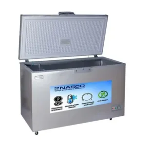 Nasco Congélateur Horizontal Nas-425FL – Silver/330L /1 Porte/1 Panier A L’Interieur/220-240V/Cle