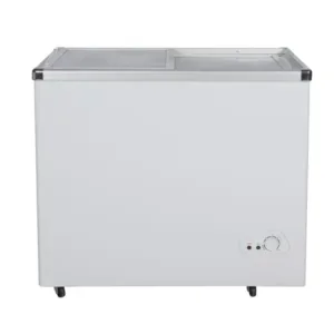 Nasco Congelateur Horizontal Deux Portes Vitre- 288L Net- NAS-FS355FL