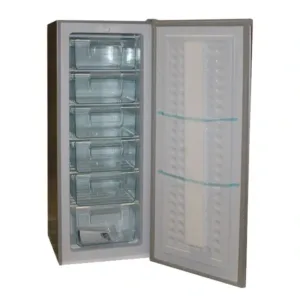 Nasco Congélateur Vertical NASD1-226FL – 180 Litres / 6 Tiroirs / Argent