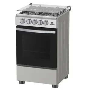 Nasco Gaziniere Argent 4 Feux Avec Grill- Nasgc -SNIPER50TS-G