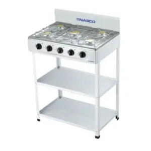 Nasco Réchaud A Gaz 5 Feux Avec Table – NASGS-K5CSS-S