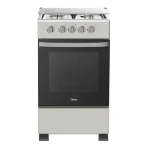 Midea Gaziniere 4 Feux Couverture Vitre – Silver – SP5055T082-S