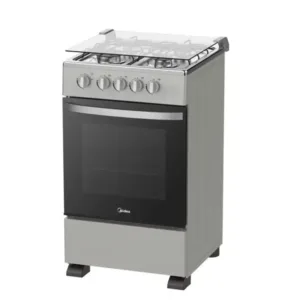 Midea Gaziniere 4 Feux Couverture Vitre Silver – SP5055T082-SG