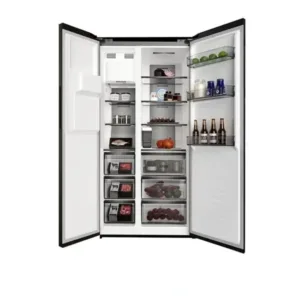 SMART TECHNOLOGY – Réfrigérateur combiné américain – 2 Battants – NOFRST INVT SMART 490L + Fontaine – STCB-633WS -Gris – Garantie 12 Mois