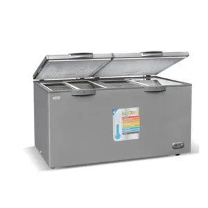 SMART TECHNOLOGY Congélateur Horizontal 2 battants avec clé – STCC-550 – 423L – Gris – Garantie 12 Mois