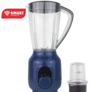 Smart Technology – Blender Incassable STPE-2525ILU – 350 W – 1.5 Litres- Mélangeur 2 En 1 Avec Broyeur- Bleu – 3 Mois De Garantie