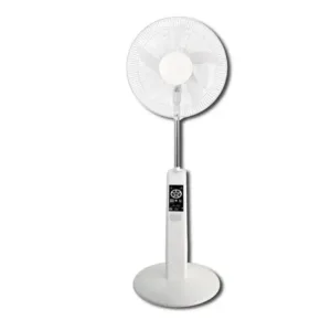 SMART TECHNOLOGY – Ventilateur rechargeable sur pied de 18″ sans télécommande – STV-1820R – 40 W- Blanc – 1 mois de garantie