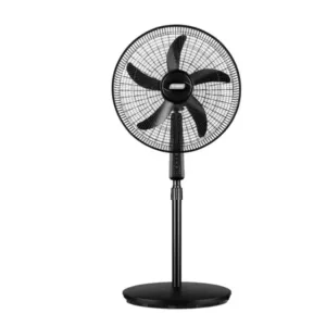 SMART TECHNOLOGY – Ventilateur sur pied 18″ silencieux avec télécommande – STV-1851S – 60W – 5 hélices- Noir – Garantie 1 mois